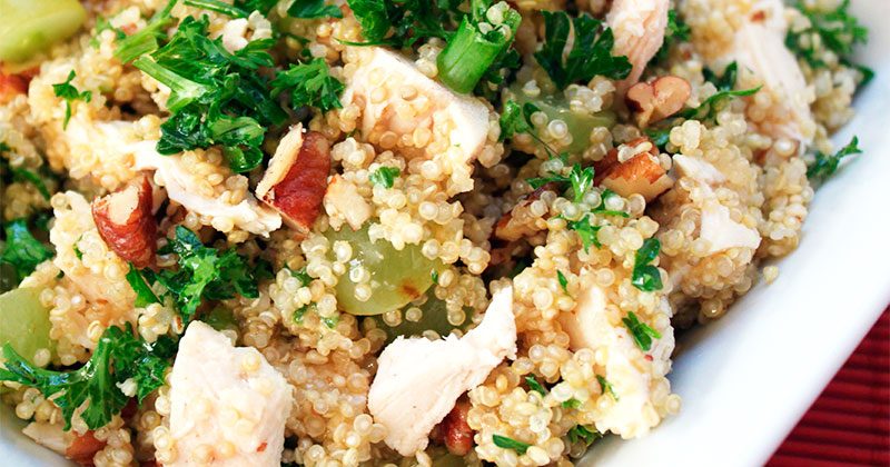 Ensalada de quinoa y pollo