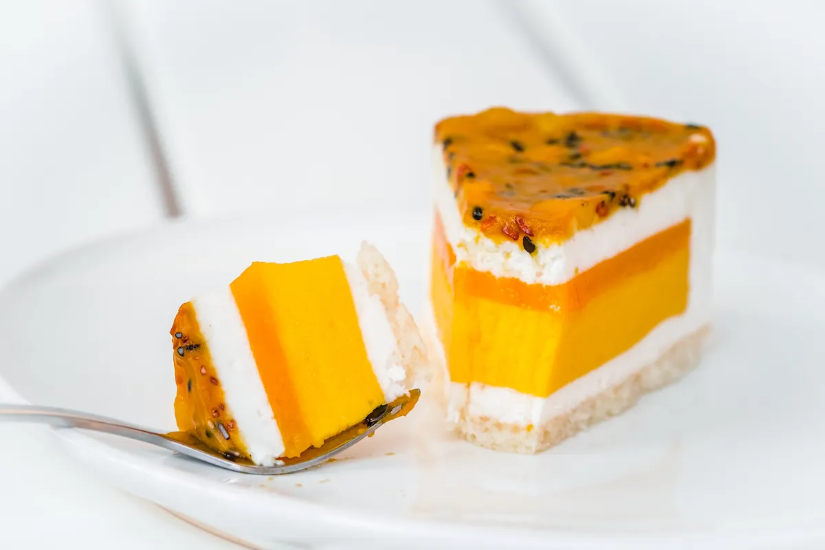 Cheesecake Vegano de Mango y Coco