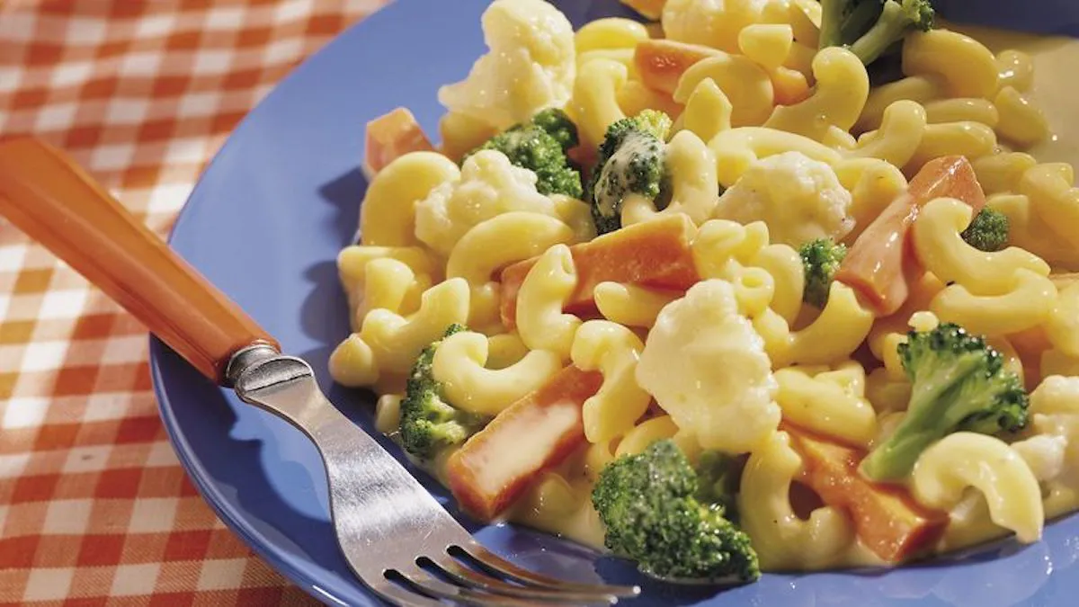 macarrones con verduras