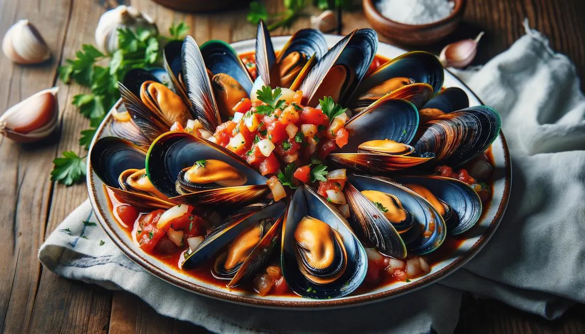 Mejillones en Salsa Gallega