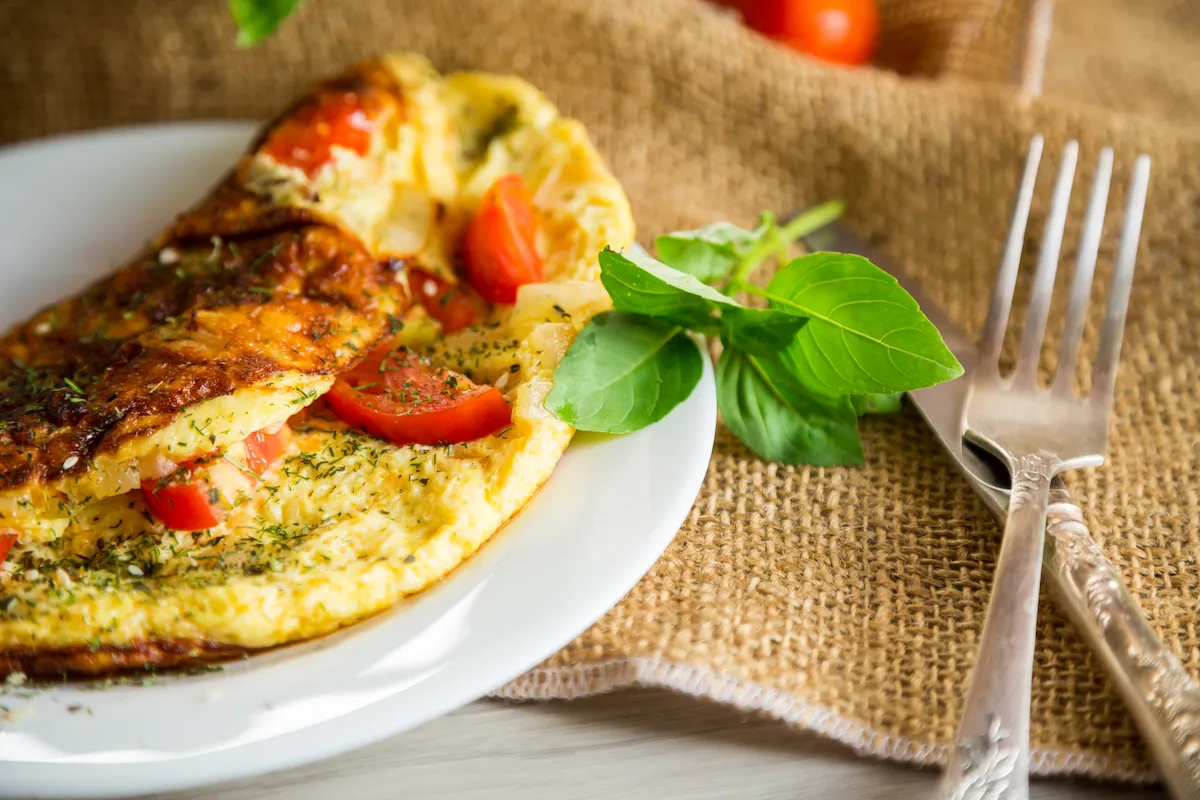 Tortilla de Garbanzos y Tomates Cherry al Microondas